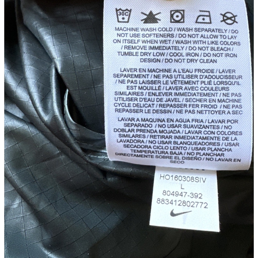 Nike Windrunner Windbreaker Jacket Hooded Full Zip Green 804947 Women's L  NWT - Picture 11 of 13